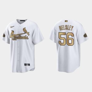 Men's St. Louis Cardinals #56 Ryan Helsley 2022 All-Star Game Cool Base Jersey - White