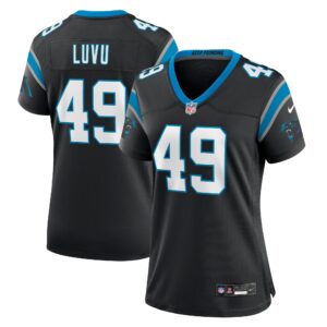 Frankie Luvu Carolina Panthers  Women's Team Game Jersey - Black