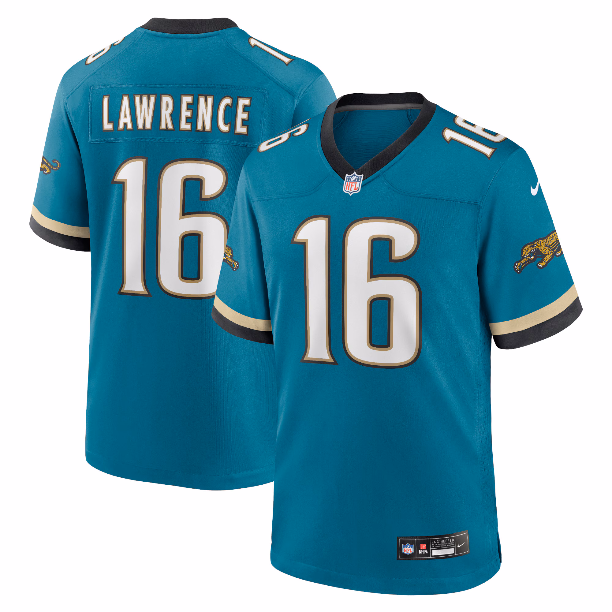 Trevor Lawrence #16 Jacksonville Jaguars Prowler Throwback Player Game Jersey - Teal