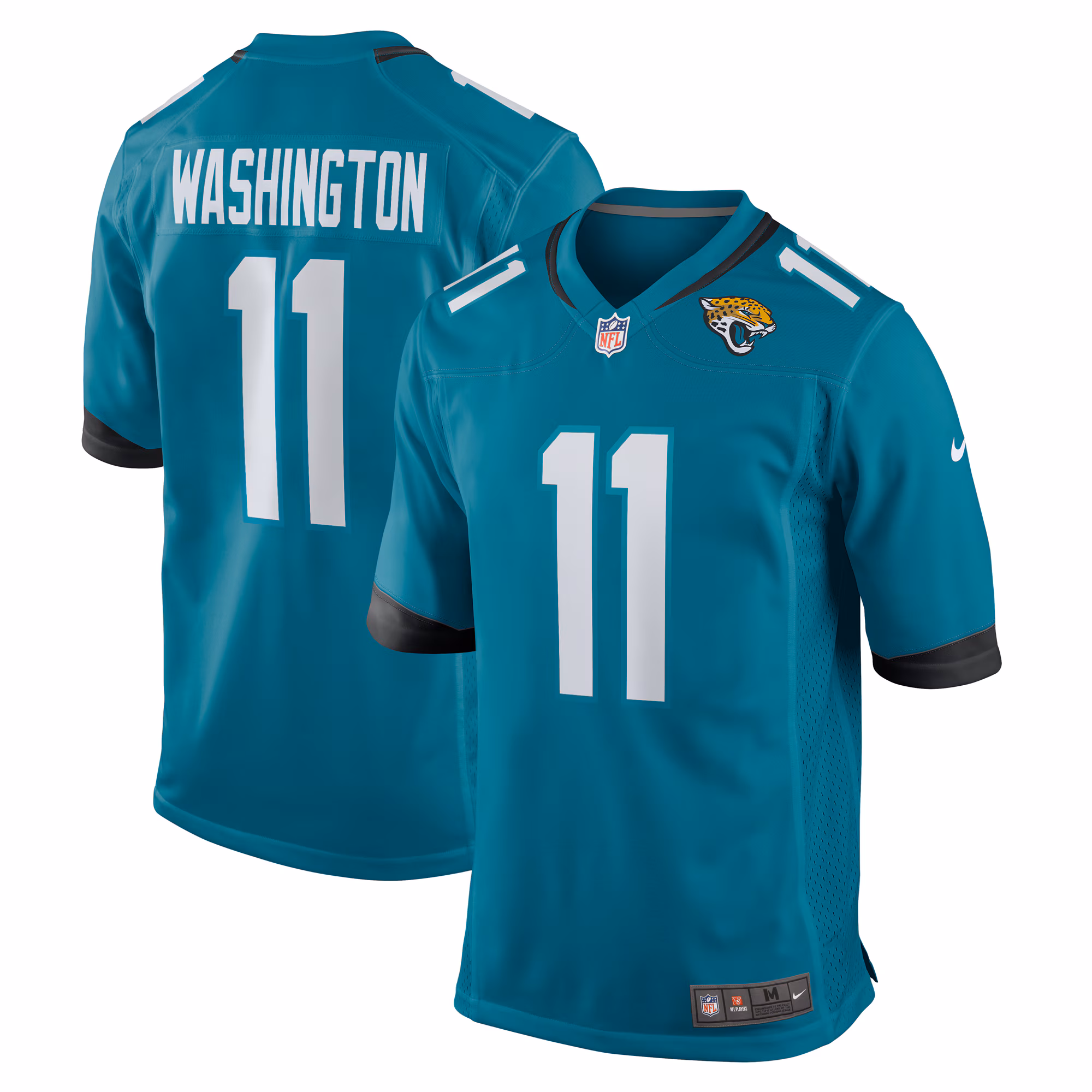Parker Washington #11 Jacksonville Jaguars Team Game Jersey - Teal