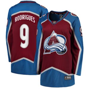 Evan Rodrigues Colorado Avalanche Women's Home Breakaway Player Jersey - Burgundy