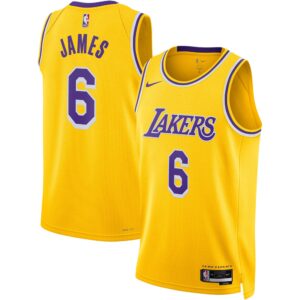 LeBron James Los Angeles Lakers Unisex Swingman Jersey - Icon Edition - Gold