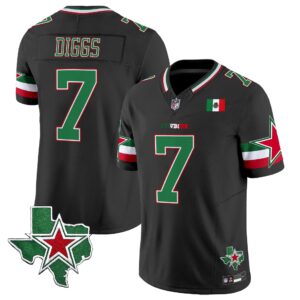 Trevon Diggs # 7 2025 Dallas Cowboys Mexico Vapor Limited Jersey - All Stitched
