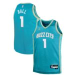 Youth Charlotte Hornets LaMelo Ball  Teal 2023/24 Swingman Replica Jersey - City Edition