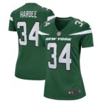 Justin Hardee New York Jets  Women's Game Jersey - Gotham Green