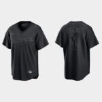 Men's Los Angeles Dodgers #11 Kevin Pillar Pitch Black Fashion Cool Base Jersey - Black