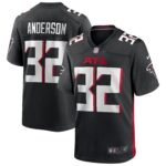 Jamal Anderson Atlanta Falcons Game Retired Player Jersey - Black