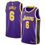 LeBron James Los Angeles Lakers  2021/22 #6 Swingman Player Jersey Purple - Statement Edition