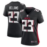 Women's Atlanta Falcons DeMarcco Hellams #23 Black Game Jersey