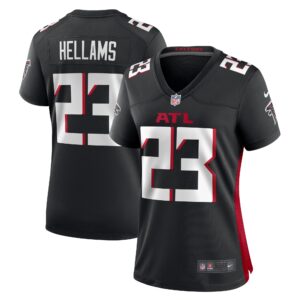 Women's Atlanta Falcons DeMarcco Hellams #23 Black Game Jersey