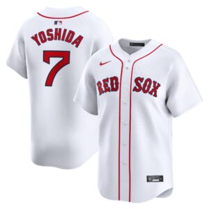 Men's Boston Red Sox Masataka Yoshida  White Home Limited Player Jersey
