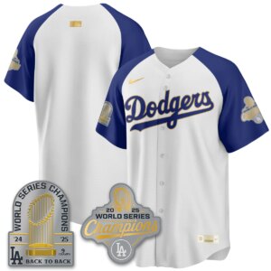 Team Los Angeles Dodgers 9x Champs Gold Collection Stadium Vapor Limited Jersey - All Alternate