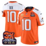 Bo Nix Denver Broncos-Time Champions Patch Vapor Limited Jersey - All Stitched