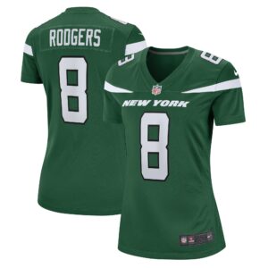 Aaron Rodgers New York Jets  Women's Game Jersey - Gotham Green