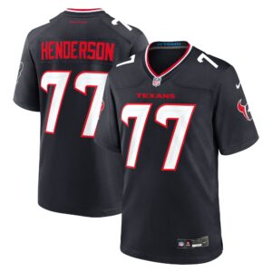 LaDarius Henderson Houston Texans Game Jersey -  Navy
