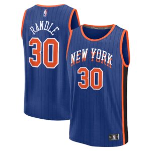 Youth New York Knicks Julius Randle  Blue 2023/24 Fast Break Jersey - City Edition