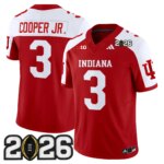 Omar Cooper Jr. #3 Ndiana Hoosiers IND 2026 CFP Final Patch Vapor Limited Jersey V2 - All Stitched