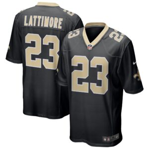Marshon Lattimore New Orleans Saints Game Jersey - Black