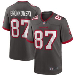 Rob Gronkowski Tampa Bay Buccaneers  Alternate Game Jersey - Pewter