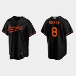 Men's Baltimore Orioles #8 Cal Ripken Jr. Alternate  Black Jersey
