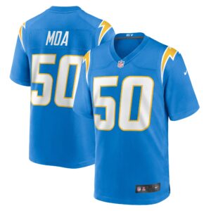 David Moa Los Angeles Chargers  Home Game Player Jersey - Powder Blue