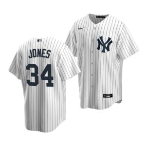 Men's New York Yankees #34 Spencer Jones 2022 Draft Jersey White Home