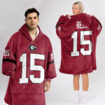Adult 15 Georgia Football Unisex Blanket Hoodie