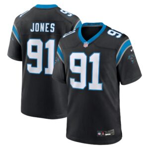 Kobe Jones Carolina Panthers  Team Game Jersey - Black
