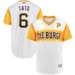 Men's Pittsburgh Pirates #19 Starling Marte "Tato" Majestic 2019 Little League Classic White Jersey