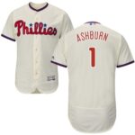 Philadelphia Phillies #1 Richie Ashburn Cream Flexbase Collection Stitched Jersey