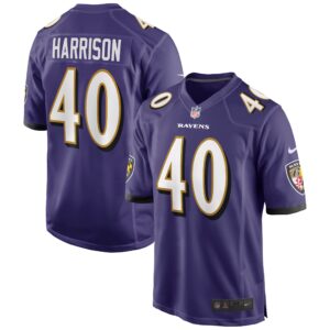 Malik Harrison Baltimore Ravens Game Jersey - Purple