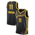 Unisex Golden State Warriors Klay Thompson  Black 2023/24 Swingman Jersey - City Edition