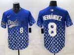 Men's Los #8 Enrique Hernandez Angeles Dodgers 2025 Custom Cool Jersey