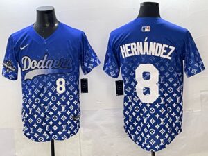 Men's Los #8 Enrique Hernandez Angeles Dodgers 2025 Custom Cool Jersey