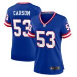 Harry Carson New York Giants Women's Classic Retired Player Game Jersey - Royal