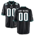 Philadelphia Eagles  Youth Game Custom Jersey - Black