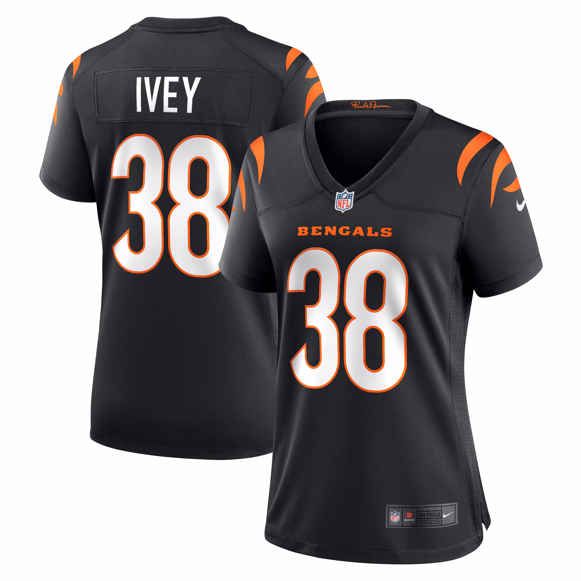 DJ Ivey Cincinnati Bengals Women's Team Game Jersey -  Black