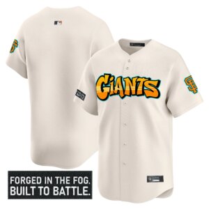 Team San Francisco Giants Graffiti Fog City Drop Vapor Premier Limited Jersey - All Cream