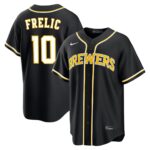 Sal Frelick #10 Milwaukee Brewers Fashion Replica Out Jersey - Black