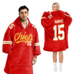Adult P.M. 15 Kansas City Football Unisex Blanket Hoodie