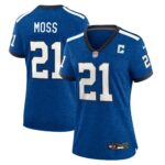 Zack Moss Indianapolis Colts  Women's Indiana Nights Alternate Game Jersey - Royal