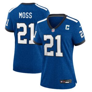 Zack Moss Indianapolis Colts  Women's Indiana Nights Alternate Game Jersey - Royal