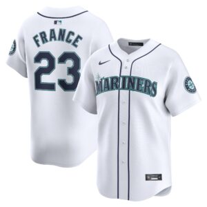 Men's Seattle Mariners Ty France  White Home Limited Player Jersey