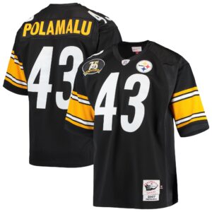 Troy Polamalu Pittsburgh Steelers  2007 Authentic Retired Player Jersey - Black