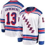 New York Rangers Alexis Lafreniere #13 Fanatics White  Breakaway Jersey