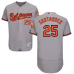 Baltimore Orioles #25 Anthony Santander Grey Flexbase Collection Stitched Jersey