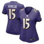 Nelson Agholor Baltimore Ravens Women's Game Jersey - Purple