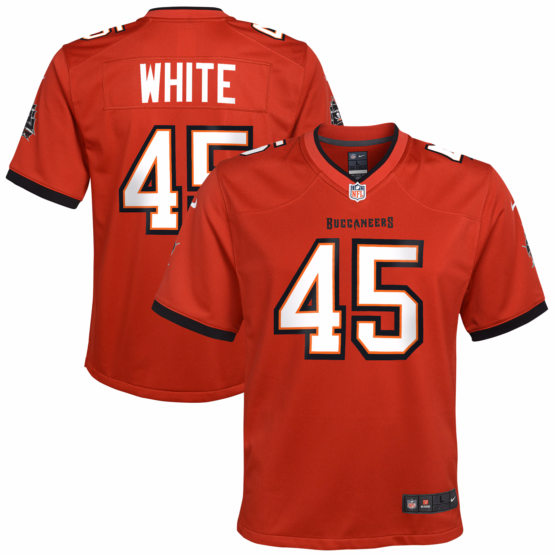 Devin White Tampa Bay Buccaneers Youth Game Jersey - Red