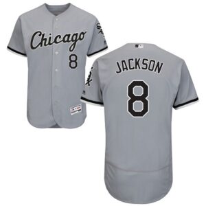 Chicago White sox #8 Bo Jackson Grey Flexbase Collection Stitched Jersey