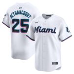 Men's Miami Marlins Christian Bethancourt  White Home Limited Player Jersey